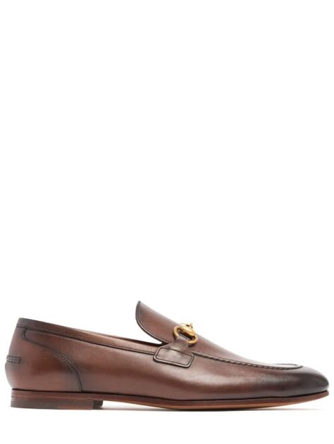 luisaviaroma gucci loafer|Jordaan horsebit leather loafers .